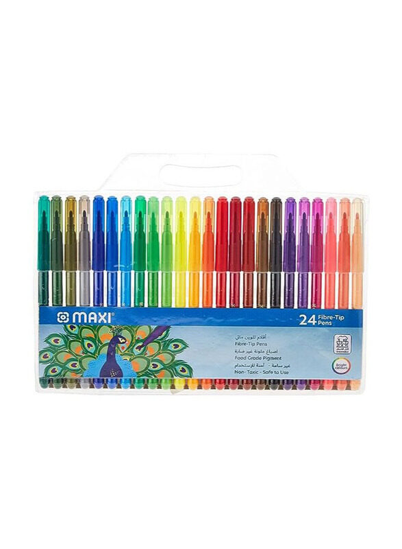 

Maxi Washable Felt Pens, 24 Pieces, Multicolour