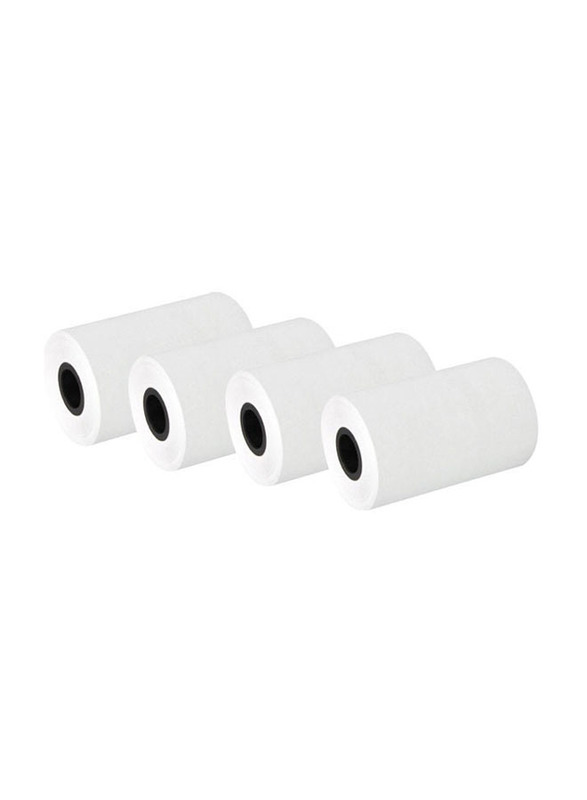 Thermal Receipt Paper Rolls, 4 Pieces, White