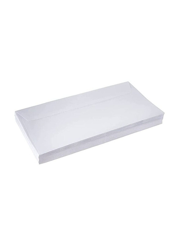 Maxi 50-Piece Peel & Seal Envelopes, 9 x 4 Inch, 80 GSM