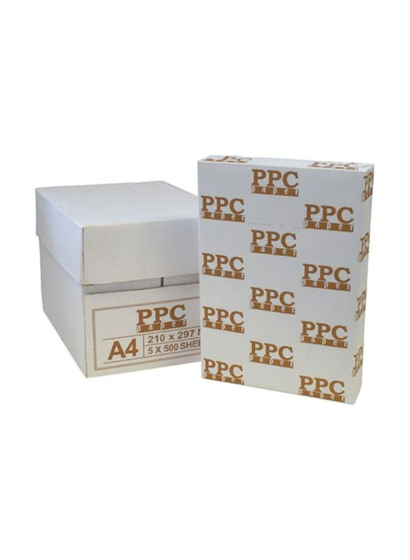

Generic Photocopy Paper PPC, 5 x 500 Sheets, 80 GSM, A4 Size, White