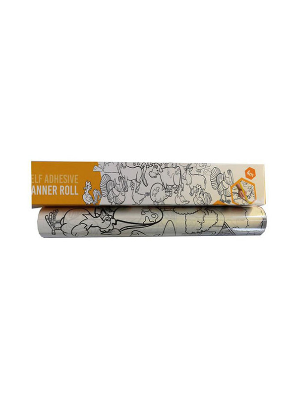 Jiecom Colouring & Painting Paper Roll, White