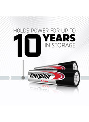 Energizer Max Power Seal Alkaline Battery Set, 8 Pieces, Silver/Black