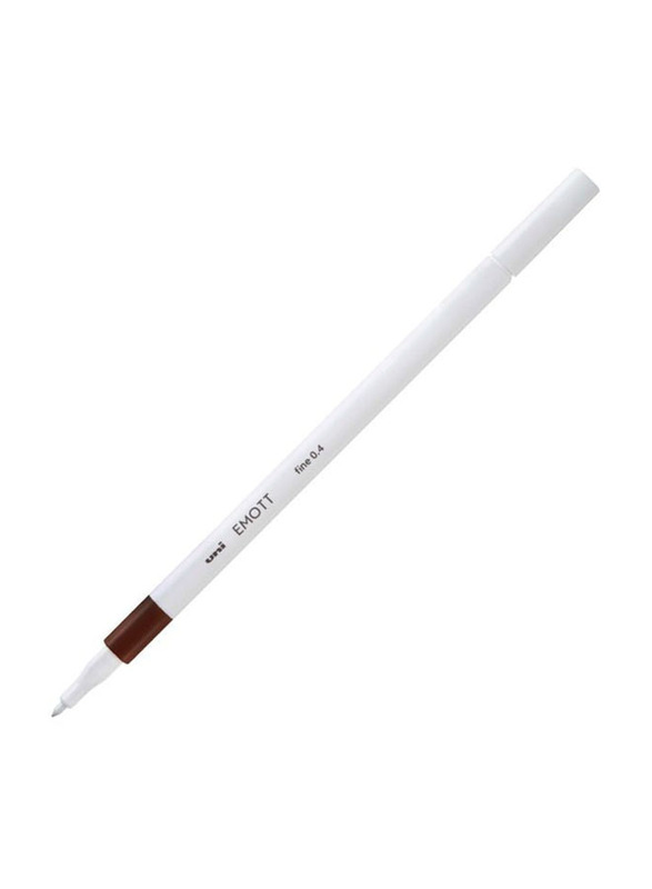 Uniball Emott Fineliner Pen, Brown