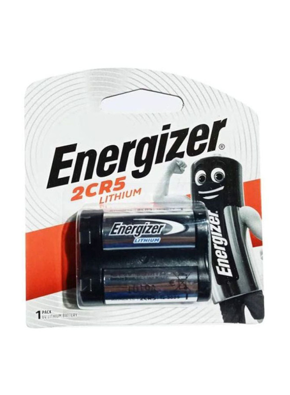 Energizer 2CR5 Lithium Battery Set, 2 Pieces, Silver/Black/White