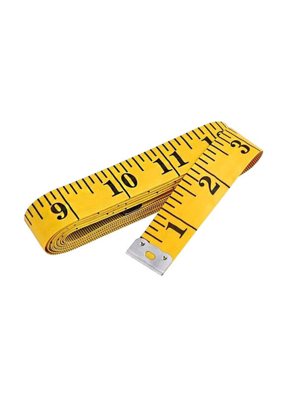 

Generic Double Scale Tailor Tape, 3 Meter, Yellow/Black