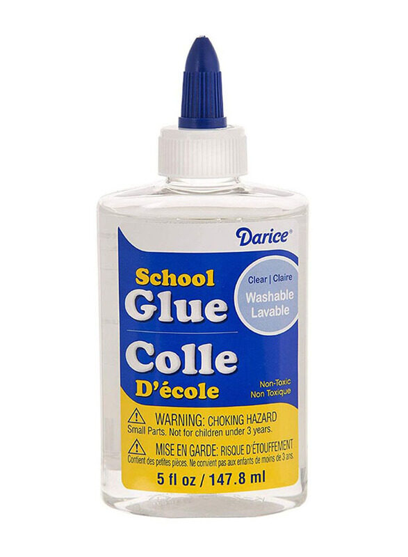 

Darice Washable School Glue, 147.8ml, Clear