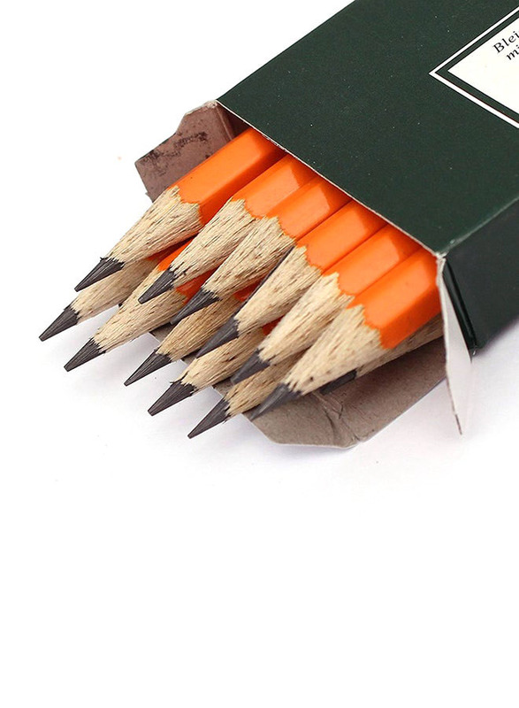Faber-Castell 12-Piece Bonanza Pencils, Orange