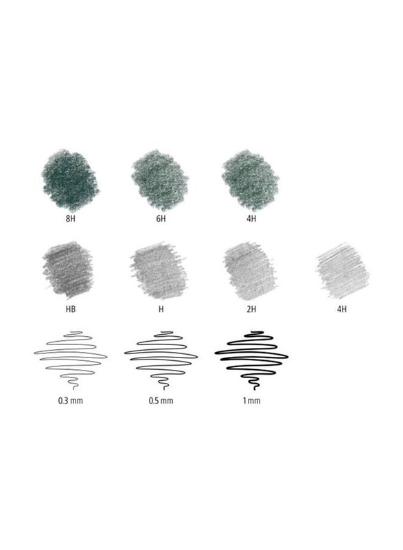 Staedtler 12-Piece Mars Lumograph Sketching Set, Blue/Grey