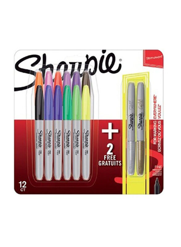 

Sharpie 14-Piece Fine Tip Permanent Markers Set, Multicolour