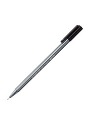 Staedtler 6-Piece Triplus Fineliner Pen Set, Black