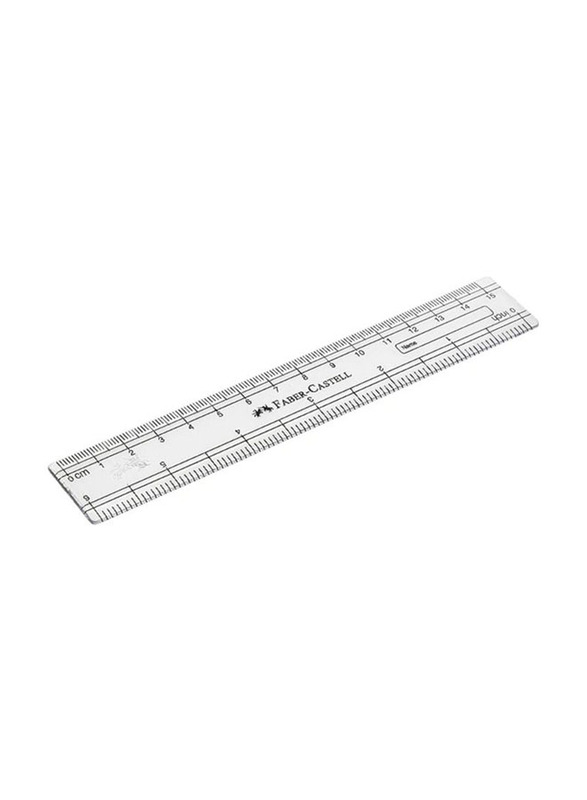 Faber-Castell Regular Scale, 15cm, Clear