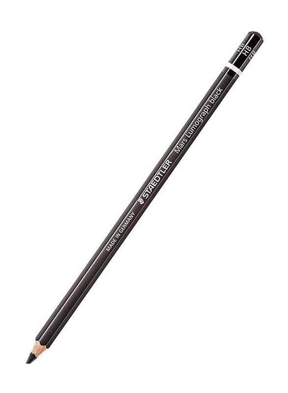 Staedtler 12-Piece Mars Lumograph Artist Pencils Set, Black