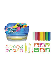 Kiddy Clay 7 Colours and 16 Moulds Modelling Clay Set, Multicolour