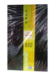 600 Business Card Holder Book, Black