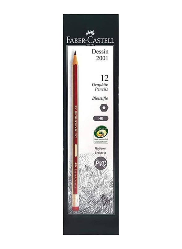 Faber-Castell 36-Piece Dessin Graphite Pencils, Multicolour