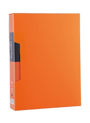 Deli 80-Pocket Display Book File With Case, Orange