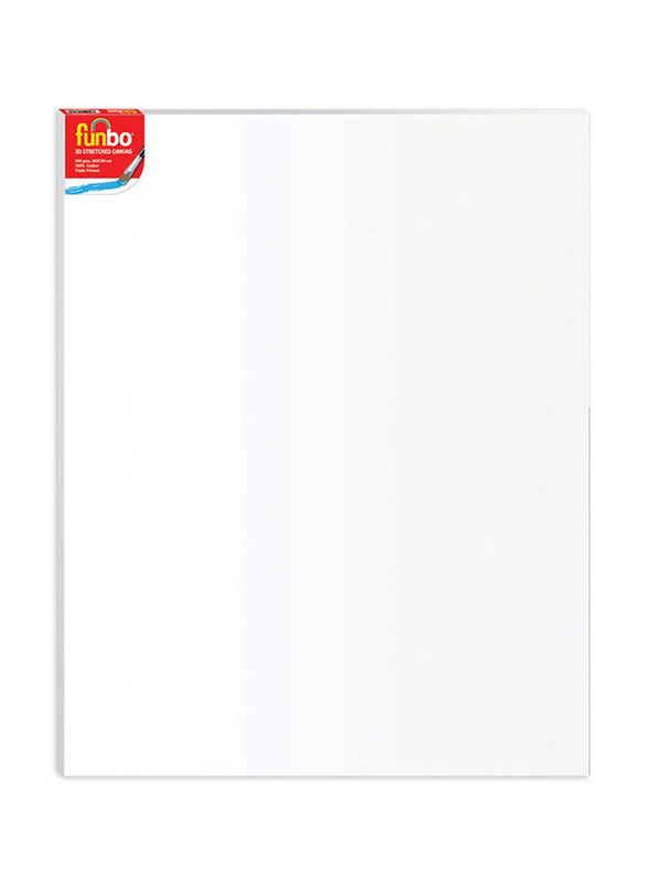 Funbo 3D Stretched Canvas, White