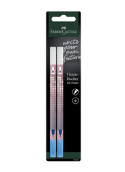 Faber-Castell 4-Piece Double Tip Ink Eraser, Multicolour