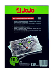Jojo Glossy Inkjet Photo Paper, 100 Sheets, 135 GSM, A4 Size