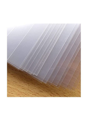 Binding Sheet A4 PVC Plastic Thick Paper, 20 Pieces, Clear