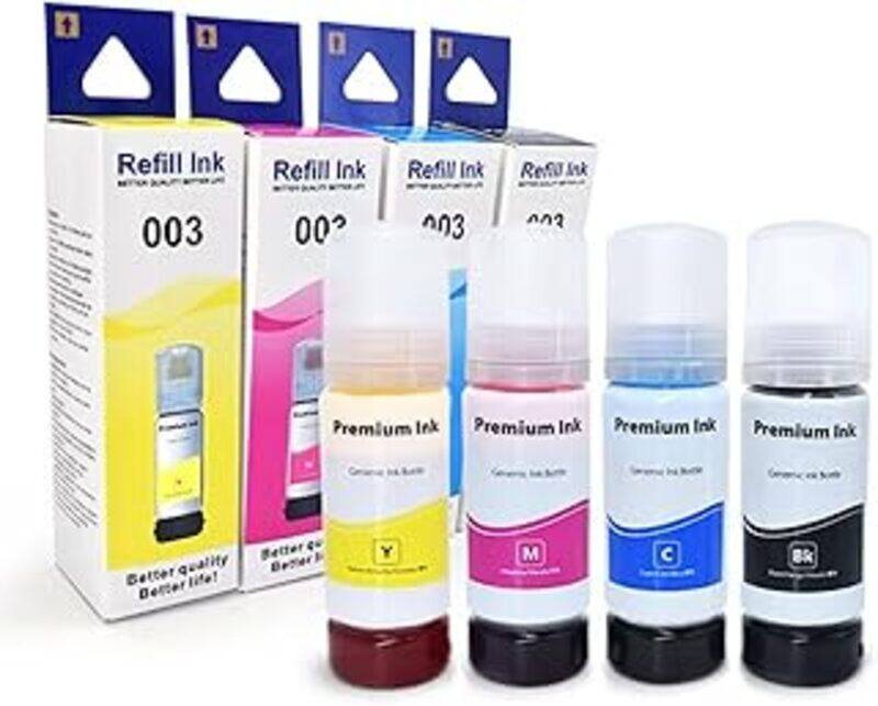 

Generic 3 Quality Refill Ink Sublimation Mug Ink 003 Compatible for Ink Printer L3110/L3150/L3101/L3100