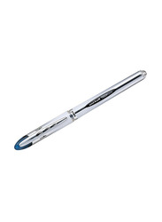 Mitsubishi Vision Elite Ink-Flow Rollerball Pen, White/Silver/Black