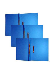 Spring File Folder for A4 Documents Filing, 10 Pieces, Blue
