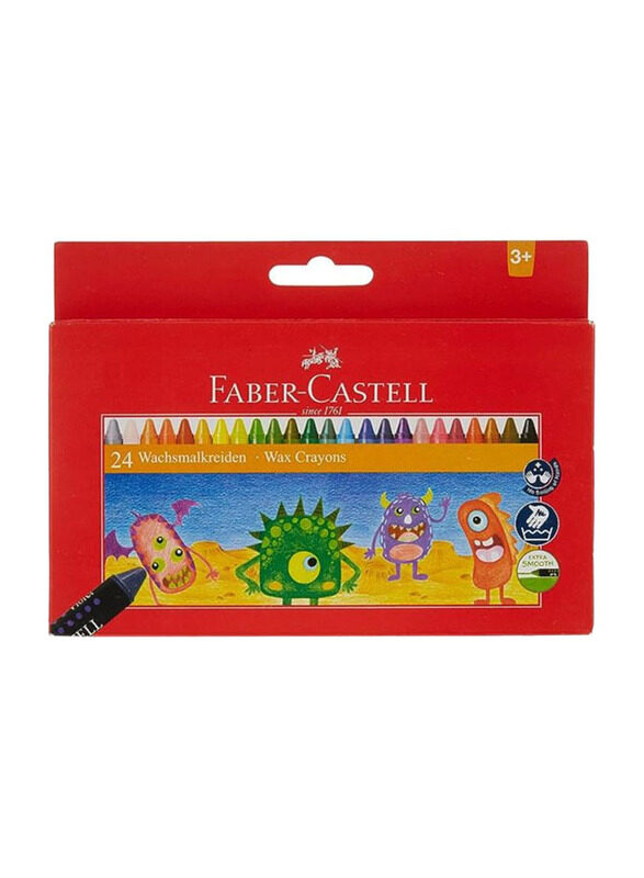 

Faber-Castell Wachsmalkreiden Wax Crayons Set, 24 Pieces, Multicolour