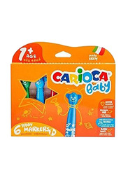 Carioca Baby Teddy Marker, 6 Pieces, Multicolour