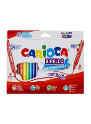 Carioca Dual Tip Birello Superwashable Colour Pen Set, 24 Pieces, Multicolour