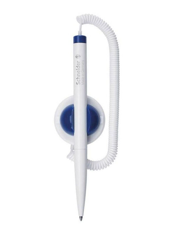 

Schneider Klick Fix Counter Ball Pen, White/Blue