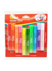 Funbo Glitter Glue Set, 10 Pieces, Multicolour