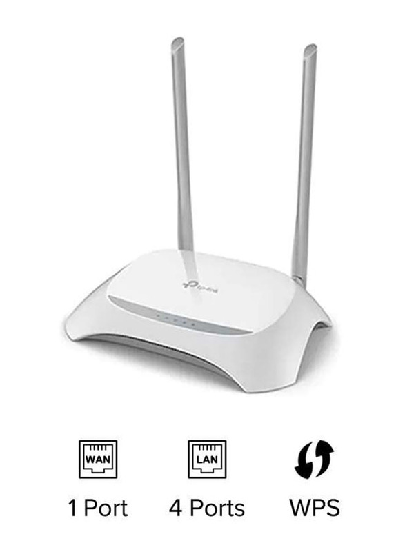 

TP-Link TL-WR840N 300 Mbps Wireless N Router, 6000mAh, White