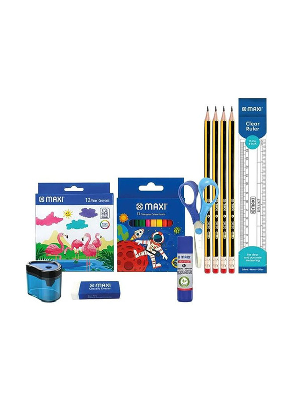 Maxi Art and Craft Supplies Combo Set, Blue