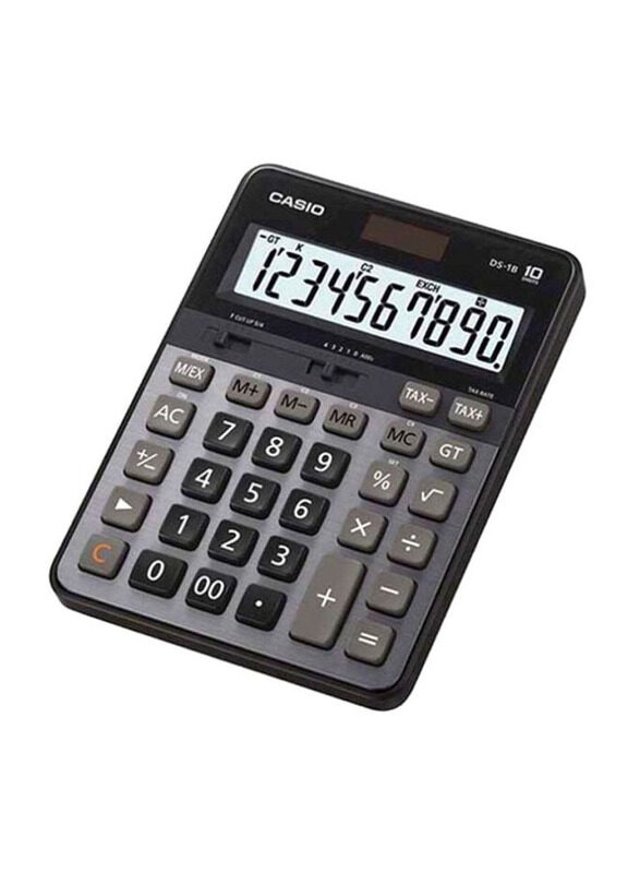 

Casio Mini Portable Basic Calculator, DS-1B-W-DH, Grey/Black