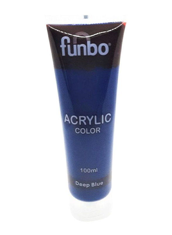 Funbo Acrylic Colour, 100ml, Deep Blue