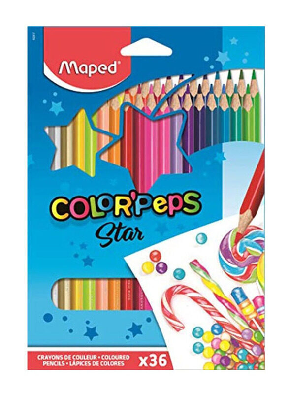 

Maped Color'Peps Star Colour Pencil Set, 36 Pieces, Multicolour