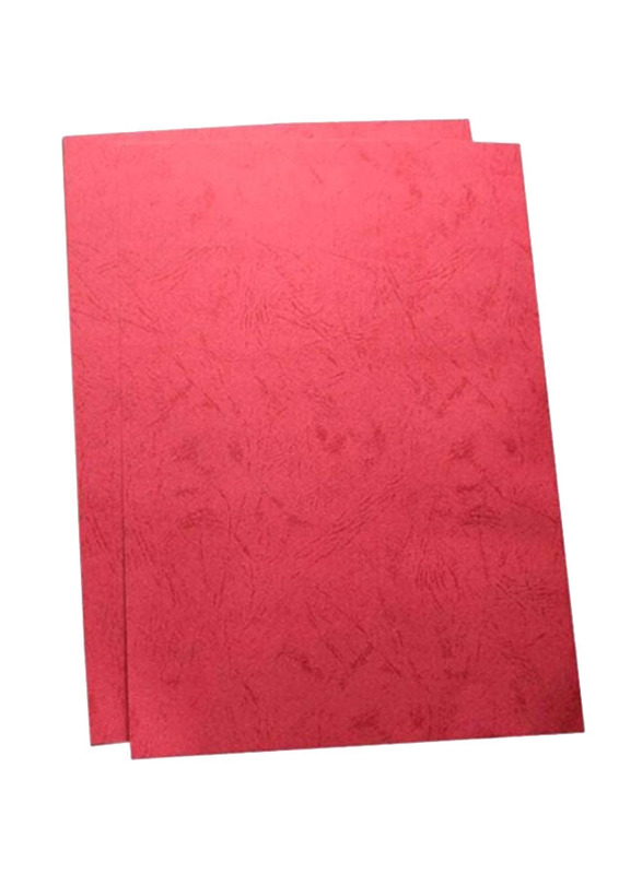 Partner A4 Embossed Binding Sheet, 50 Pieces, Red