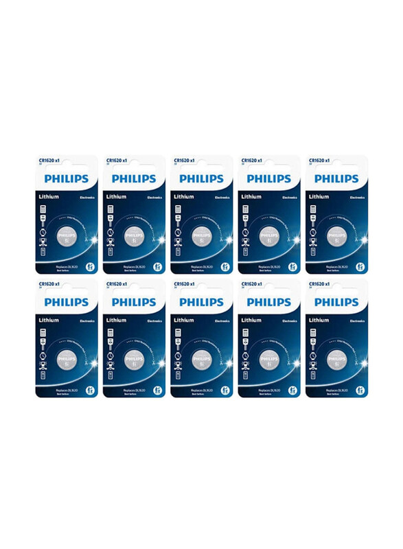 

Philips Minicells Lithium Battery, CR1620, Multicolour