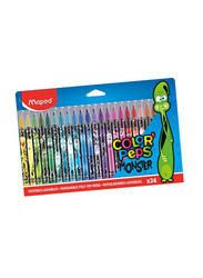Maped Monster Design Felt Pen, 24 Pieces, Multicolour