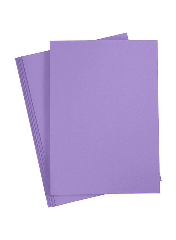 Terabyte Craft Card Paper, 20 Sheets, 180-210 GSM, A3 Size, Purple