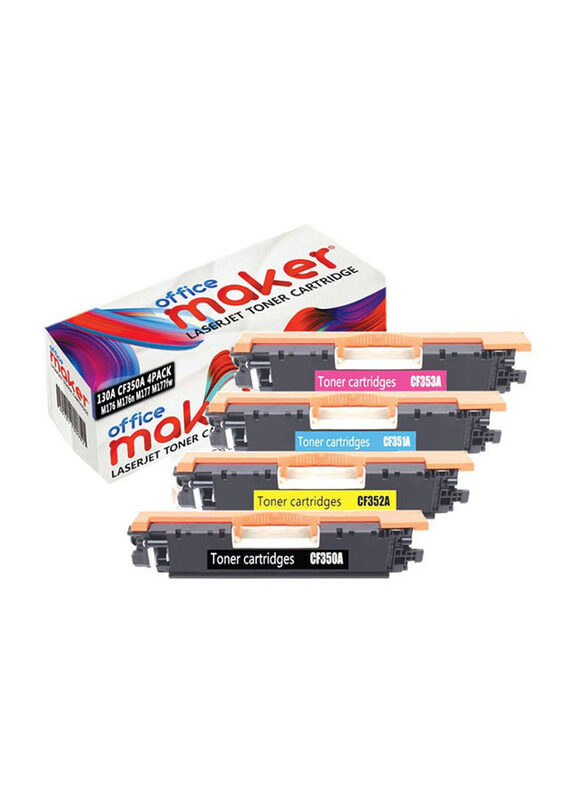 

HP Office Maker 130A CF350A Multicolour Toner Cartridge, 4 Pieces