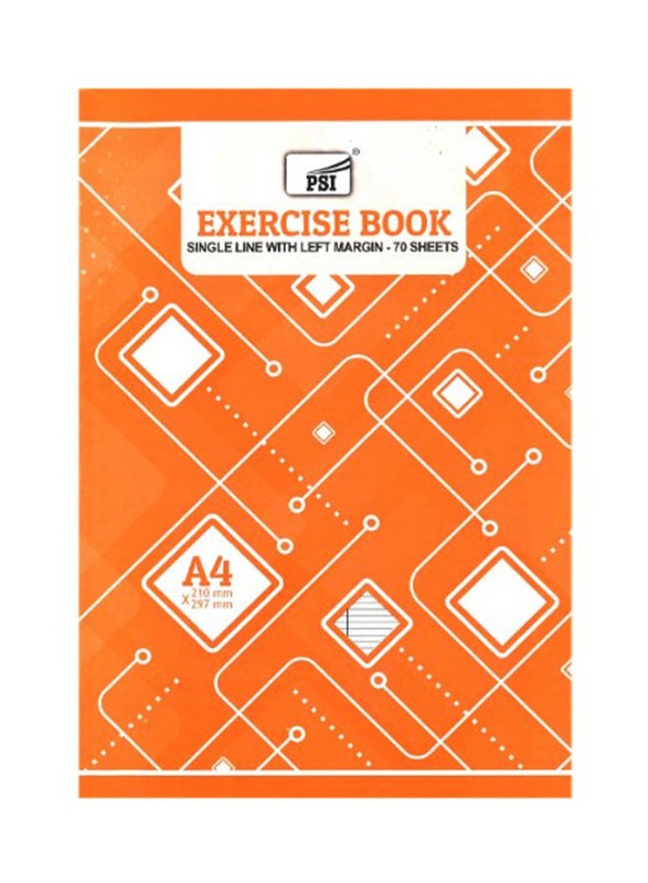 

PSI Single Lined Exercise Book, 70 Sheets, A4 Size