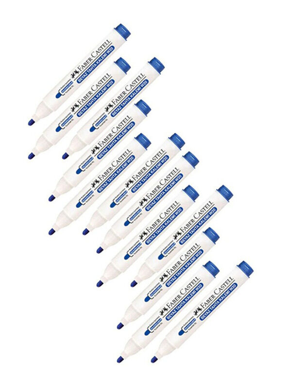 

Faber-Castell 12-Piece Refillable Whiteboard Marker Set, Blue