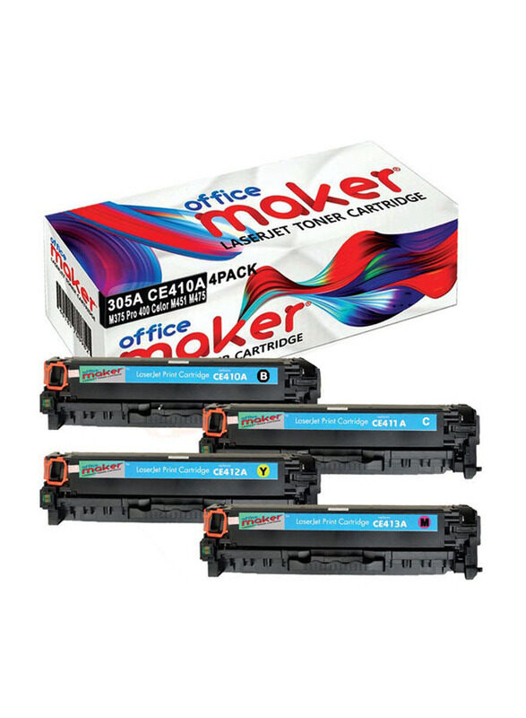 

HP Office Maker 305A Multicolour Toner Cartridge, 4 Pieces