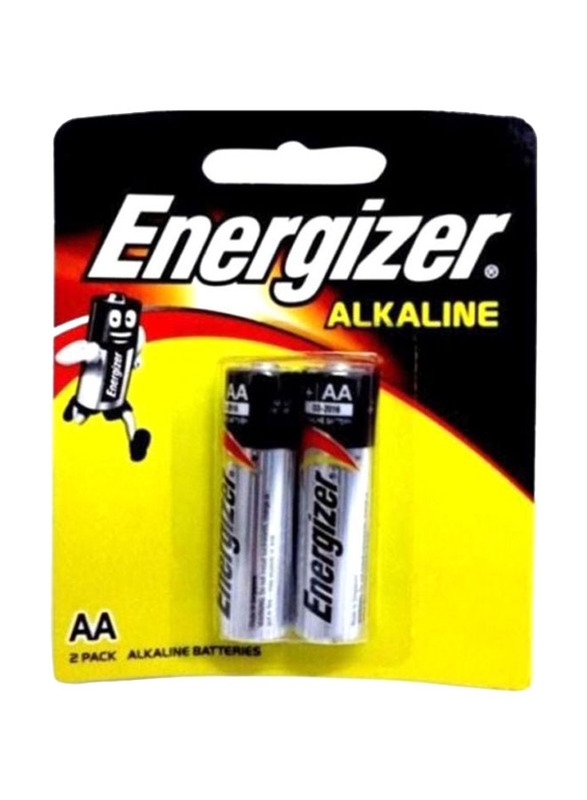 Energizer Alkaline AA Battery Set, 40 Pieces, Silver/Black