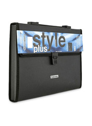 Foldermate Style Plus Expanding File with Handle, Black