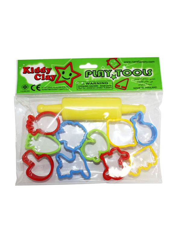 Kiddy Clay Modelling Clay Mold Set, Multicolour