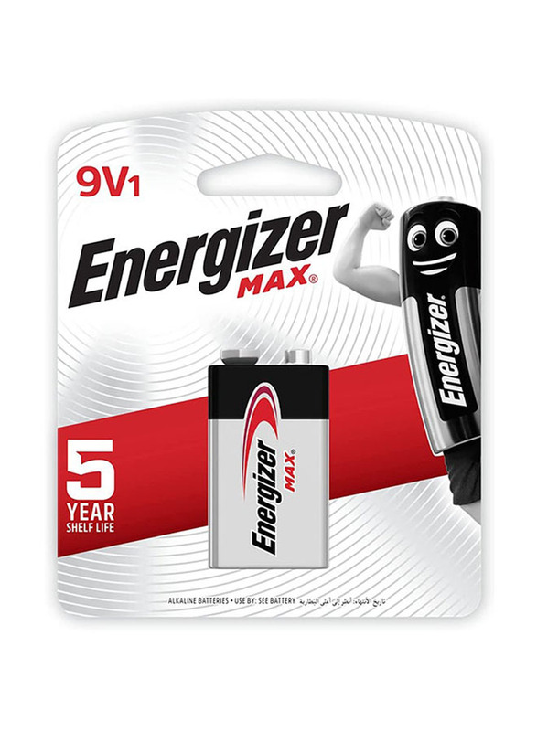 Energizer 9V Max Battery, Black/Silver