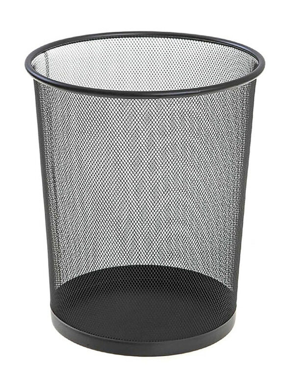 

Deluxe Amt Cylindrical Mesh Dust Bin, Black
